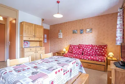 Image de Studio cabine cosy pour 4 pers avec balcon et parking à Aussois