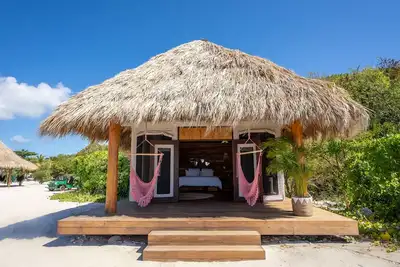 Secluded Beachfront Teepee Villa w/ Ocean Views