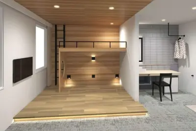 Image de Accommodates 5 people Loft Suite Casual Modern  / Kure Hiroshima