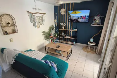 Image de T2 cosy, lumineux, 40 m2 \nRDC\nQuartier calme 600m de la  plage de l'anse à l’âne