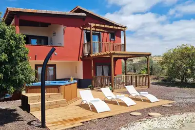 Image de Maison de vacances 'Justo El Médano' avec vue sur la mer, terrasse partagée et Wi-Fi