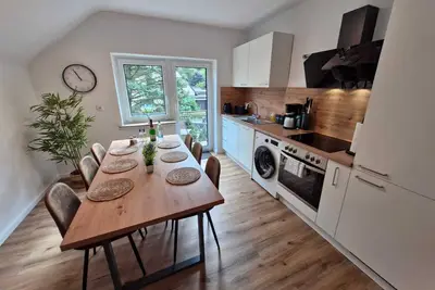 Image de AllerGrün apartment, balcony with a view of nature