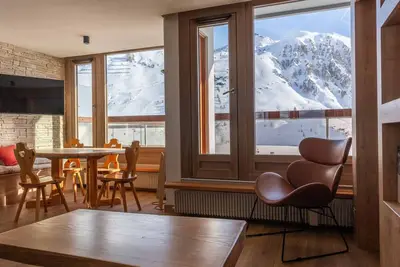 Image de Appartement rénové à Tignes · Balcon · Wifi inclus