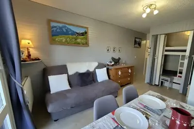 Image de Rez-de-chaussée, vue rue, télévision, casier à ski, 20m², Aussois