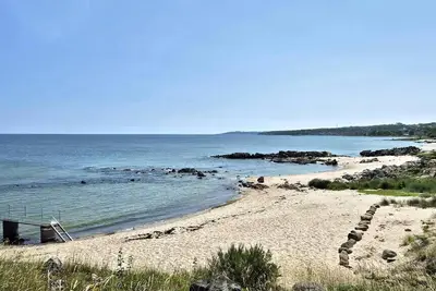 Image de North Bornholm, sea view, sandy beach and rocks