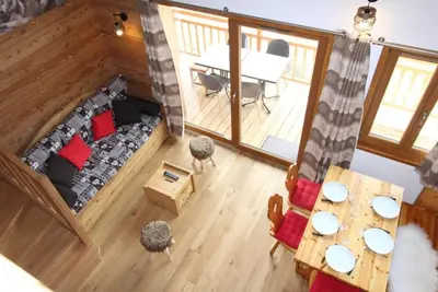 Image de Wifi, à 200m des pistes de ski, Rez-de-chaussée, balcon, parking, télévision, casier à ski, 44m²