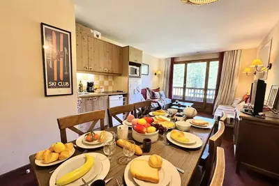 Image de Duplex au pied des pistes avec piscine