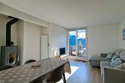 Image de Appartement rénové 3 pièces · Balcon sud · Wifi gratuit · Flaine Forêt