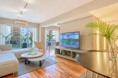 Quiet 2bd - 24/7 Security & Gym- Las Cañitas