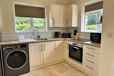 Image de Bungalow-Salle de bain privée-Traditionelle-Vue sur la campagne