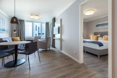 Image de Modern apartment at Godewindpark Travemünde with sauna, balcony