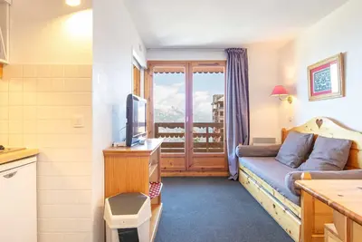 Image de Studio coquet avec balcon, 4 pers, vue montagne
