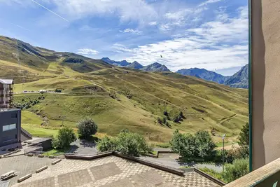 Image de superbe vue sur les pistes depuis ce Studio pour 4 pers