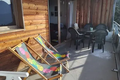Image de Au pied des pistes! Appart 6 couchages dans residence 3 étoiles, terrasse sud