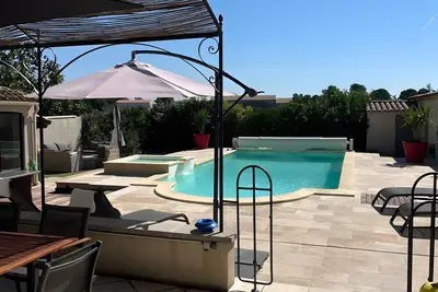 Image de Villa « Plein Soleil » avec piscine privée, Wi-Fi et climatisation
