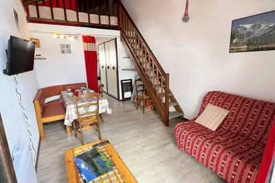 Image de Appartement studio mezzanine + garage  Les Saisies 4  personnes