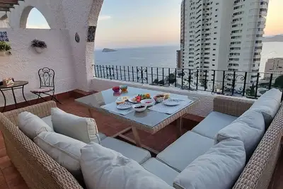 Unique Spanish Duplex with Sea-View Terrace- Benidorm
