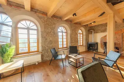 Image de HexenburgbeiDresden 4-room architect-designed gallery apartment, whirlpool batht