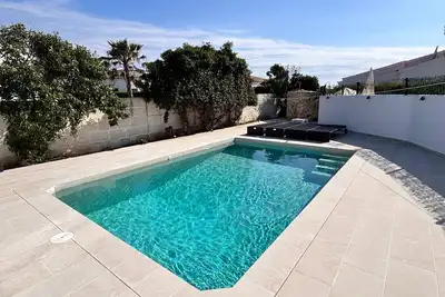 Image de Maison de vacances 'Menorquina Son Moix' avec piscine privée, Wi-Fi et climatisation