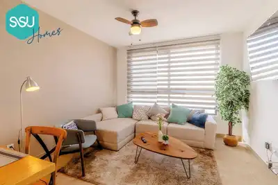 Depa Jacarandas Real, comfortable and safe shelter.