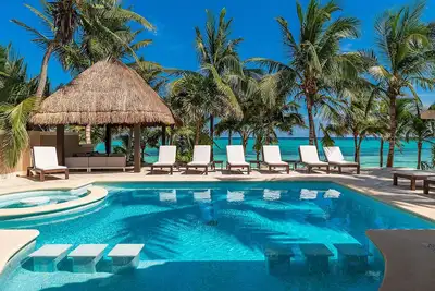 Image de Beachfront 12br Villa Lol-Beh, Near Tulum w/Pool and Stunning Rooftop Views