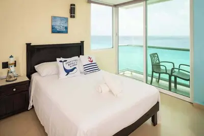 Ocean view in hotel complex