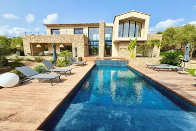 Image de Magnifique villa d'architecte neuve 4ch, plage à pied à Pinarello