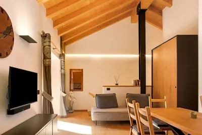 Image de Maison de vacances 'Dimora Dajana' avec vue sur la montagne, terrasse privée et Wi-Fi