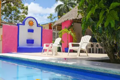 Image de 3 Unist | Charming Poolside Stay | Mexican Hacienda Style Near Mercado 28