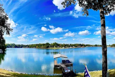 Image de Lakefront home with covered boat dock on Lake Secession in Abbeville, Sc.