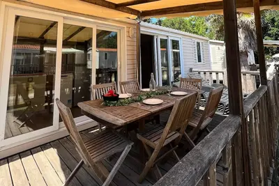 Image de Mobil-home | Classic | 2 Ch. | 4 pers. | Terrasse surélevée | Tv