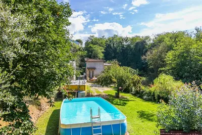 Image de Merveilleuse maison de vacances avec climatisation, piscine privée, Wifi, terrasse, vue panoramique