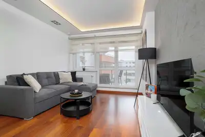 Image de Dobrego Pasterza 118c Kraków | Modern Apartment with Desk and Balcony