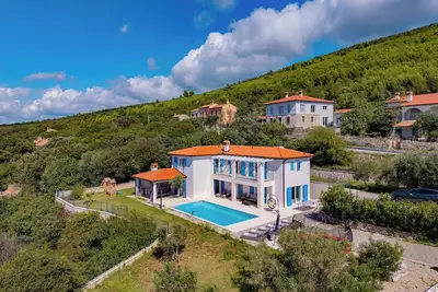 Image de Seaview Villa Luka with Pool, Labin, Croatia