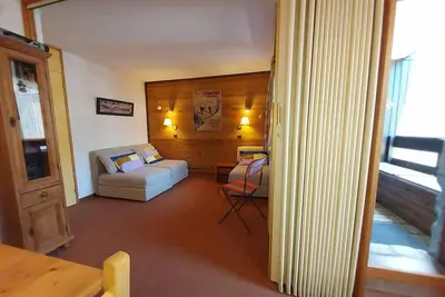 Image de À 100m des pistes de ski, 3ème étage, vue dégagée, balcon, casier à ski, 27m², Valmorel