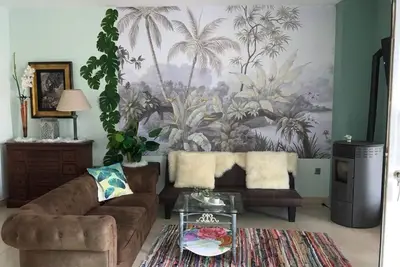 Image de Maison de vacances 'Nacaren Cullera' avec vue sur la montagne, Wi-Fi et climatisation