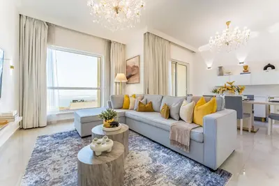 Image de Panoramic Sea & Canal Views from High-Floor 2br, Steps from Tram & Marina Beach