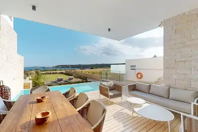 Image de Timeless Cyprus Beachfront Villa | Villa Melpomene | 5 Bdr | Private Pool |.