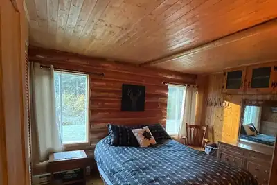 Image de Chalet Le Billot (Bois Rond) rustique face à la rivière dans Charlevoix