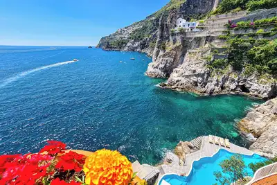 Villa Alba with a sea view