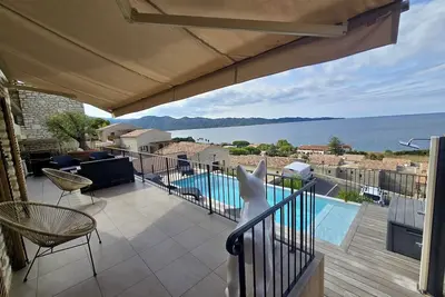 Image de Appartement 4 pers. avec piscine chauffée vue mer