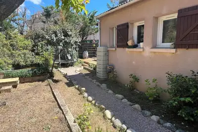 Image de Haut de villa avec piscine et vue mer