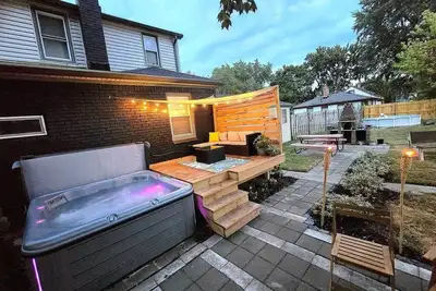 Image de ¤Modernistic! - hot tub, pool, glamping games @Mlc