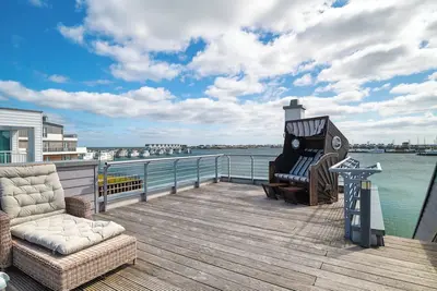 Image de Seestern - Sea view, at the harbor basin, whirlpool tub, fireplace, roof terrace