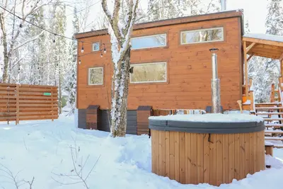 Image de Mini-maison En Montagne avec Spa, Sauna & Rivière