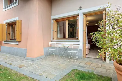 Image de Appartement 'Trilocale 5' avec vue montagne, terrasse commune et Wi-Fi