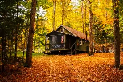 Image de Cozy 2-bedroom cabin w/ Ac in Bath across from a river in The White Mountains