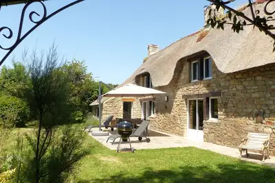 Image de Chaumière bretonne avec jardin, Golfe du Morbihan