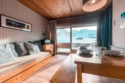 Image de Spacieux studio de 30 m² avec vue directe sur les pistes du Lavachet.