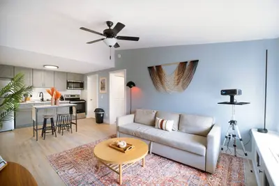 Image de Coastal-Chic Getaway | King Bed + 100` Projector